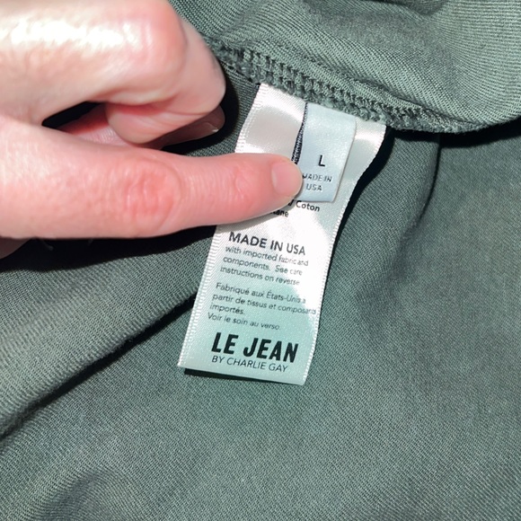 Le Jean Eliza Denim Mini Shirt Dress - Picture 14 of 15